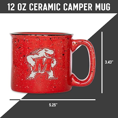 Miniatura 25 de Rico Industries NCAA Utah Utes - Taza de café personalizada de 12 onzas con logotipo grabado con láser profundo, taza de cerámica para acampar con