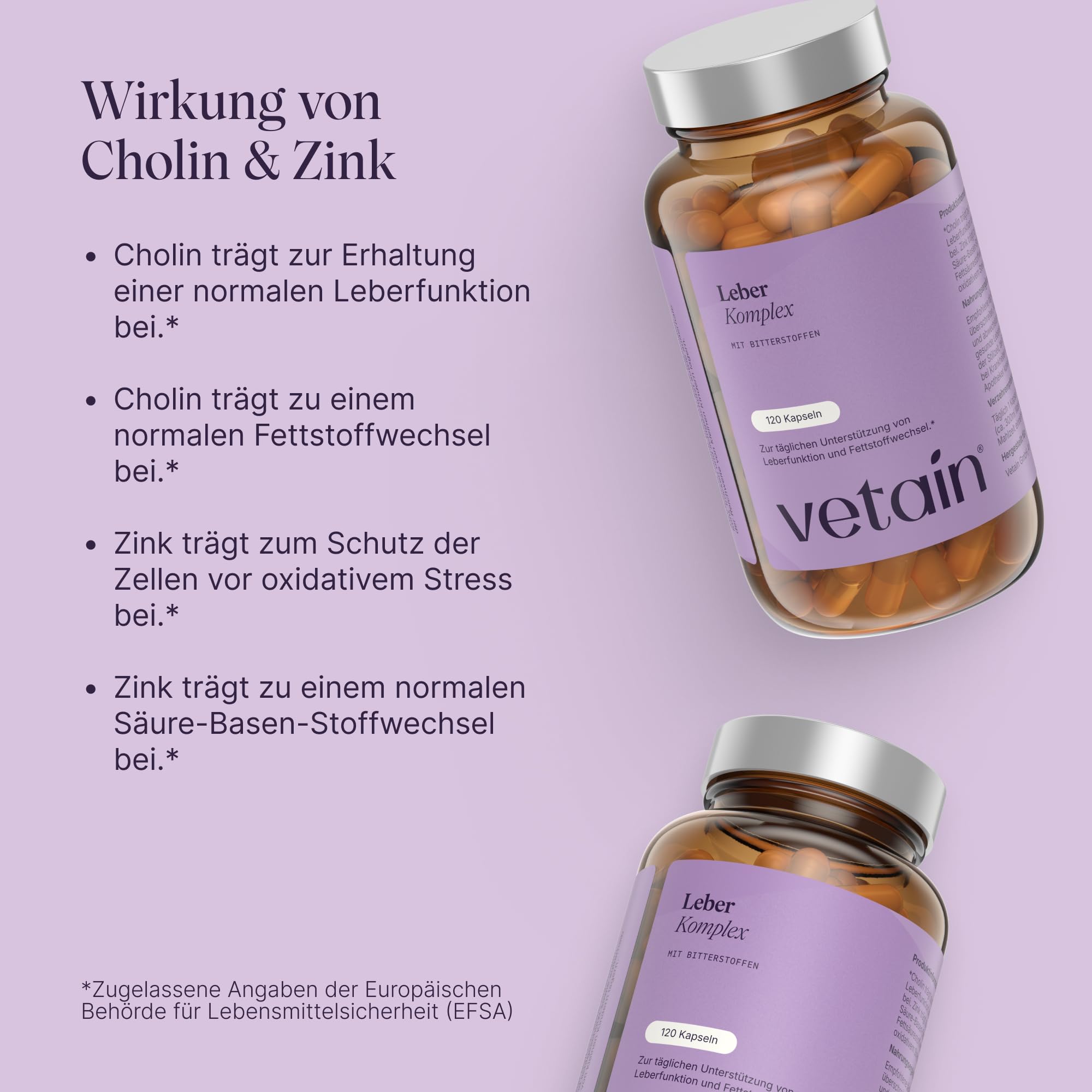 VETAIN Leber Kur Mariendistel Komplex - 80 % Silymarin (200mg) - Löwenzahn, Cholin, Artischocke, Curcuma & Zink - 120 Kapseln - Hochdosiert & vegan - produziert & laborgeprüft in Deutschland