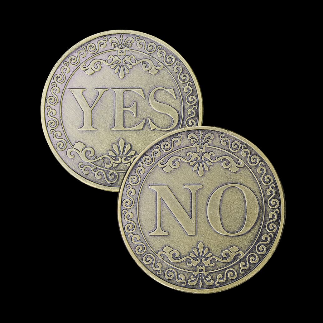 Glamtune Novelty Yes No Challenge Coin Medallion Collector