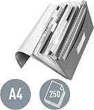 Leitz – Classeur Ménager, Trieur à Soufflets 6 Compartiments, 250 Feuilles A4, Fermeture Élastique, Rangement Documents Bureau École Maison, Plastique Souple, Noir WOW, 45890095 - 3