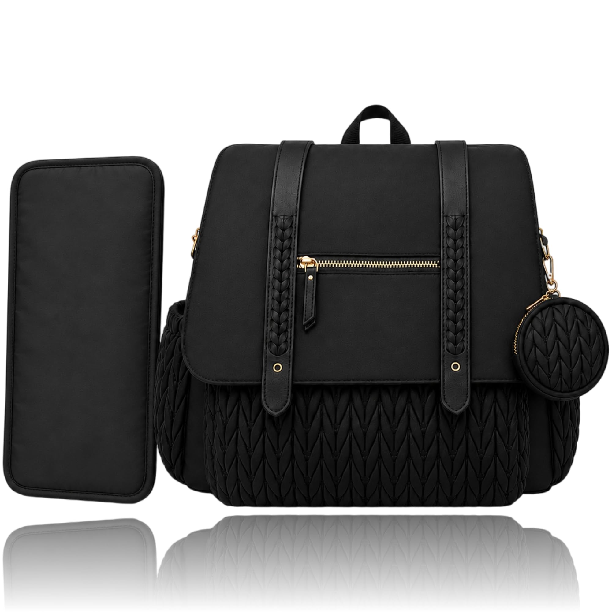 Baby Diaper Bag | Diaper Bag for Mothers For Travel | Baby Bags For Mothers Carry | Baby Diaper Bag For Mother For Travelling | Mommy hand Tote Sling Lugguage diapers Handbags with Changing Mat-image-24