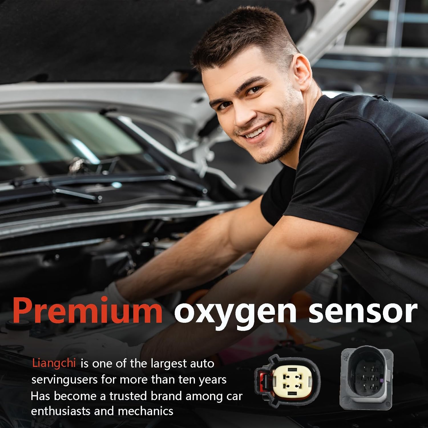 Air Fuel Ratio O2 Oxygen Sensor for 2012-2018 Ford Focus 2.0L L4 Non Turbo / 2013-2014 Ford Fusion 1.6L L4 Turbocharged Upstream + Downstream 234-5068 234-4575