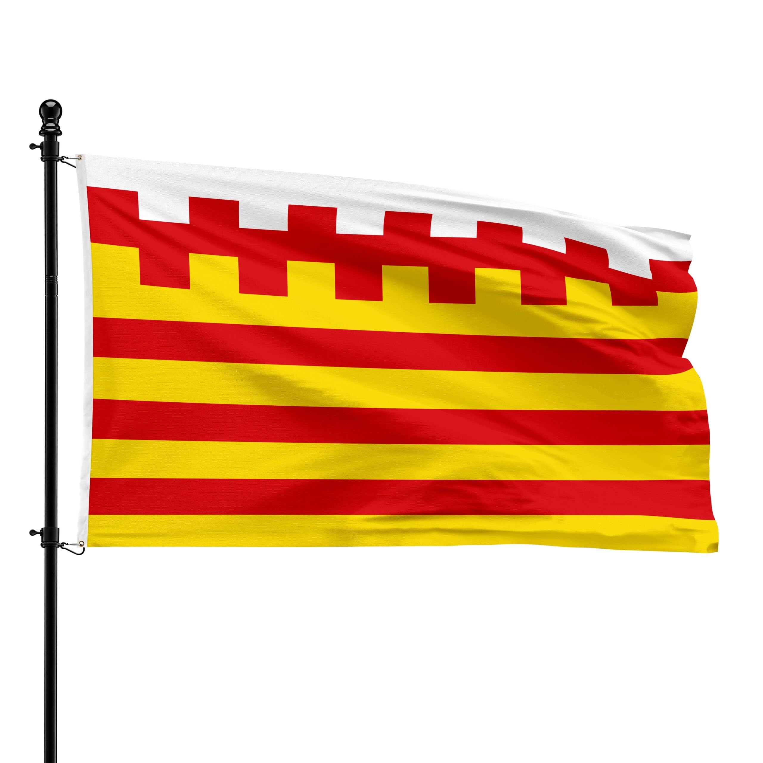 Drapeau Peltse municipal de Pelt 90x150 cm idéal pour pavoiser votre façade et vos fêtes locales
