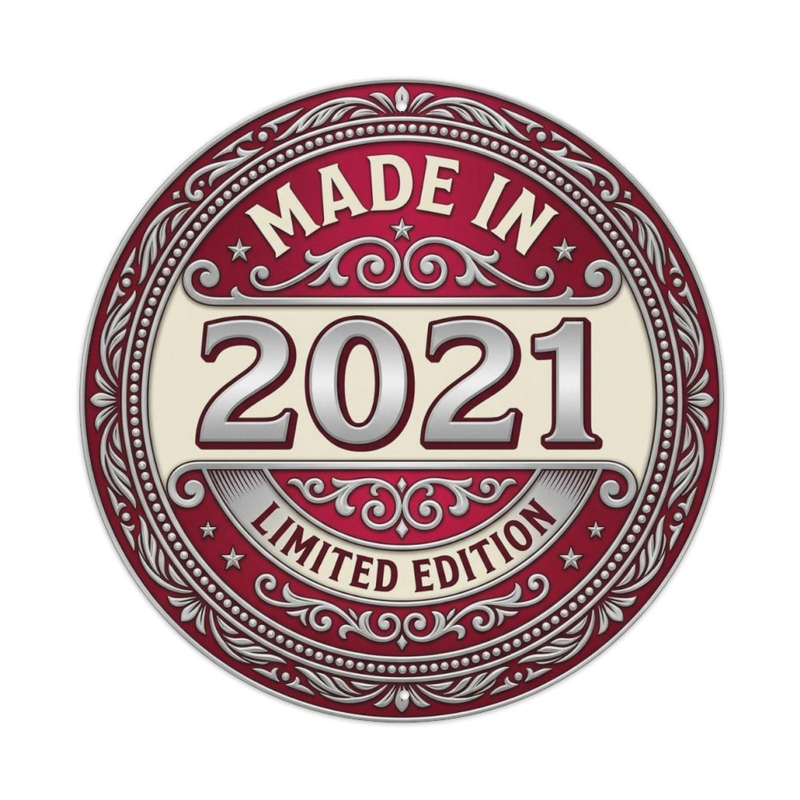 Okahys 8X8inch(20X20cm) Made In 2021 Limited Edition Metal Tin Sign