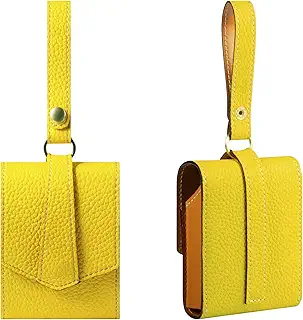 [HANATORA] プレミアムレザー シガレットケース ストラップ付 高級本革 タバコ たばこ 煙草 ケース イエロー ToC-Yellow プレゼント人気 ギフト 誕生日 プレゼント 女性 彼女 お母さん お父さん 人気 ランキング 人気商品 30代 40代 50代 60代 70代