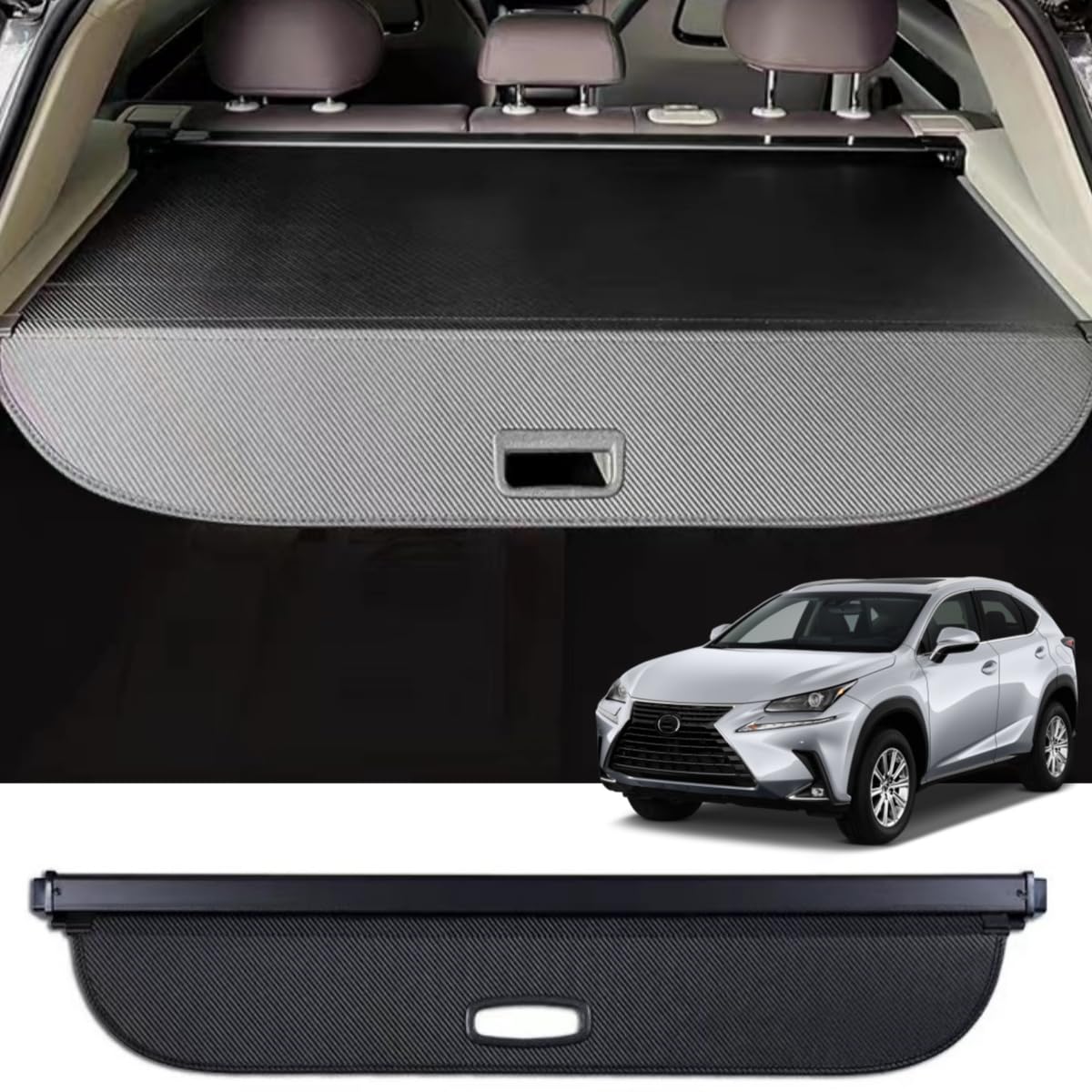 Okutech Retractable Cargo Cover Compatible with Lexus NX 200t 300