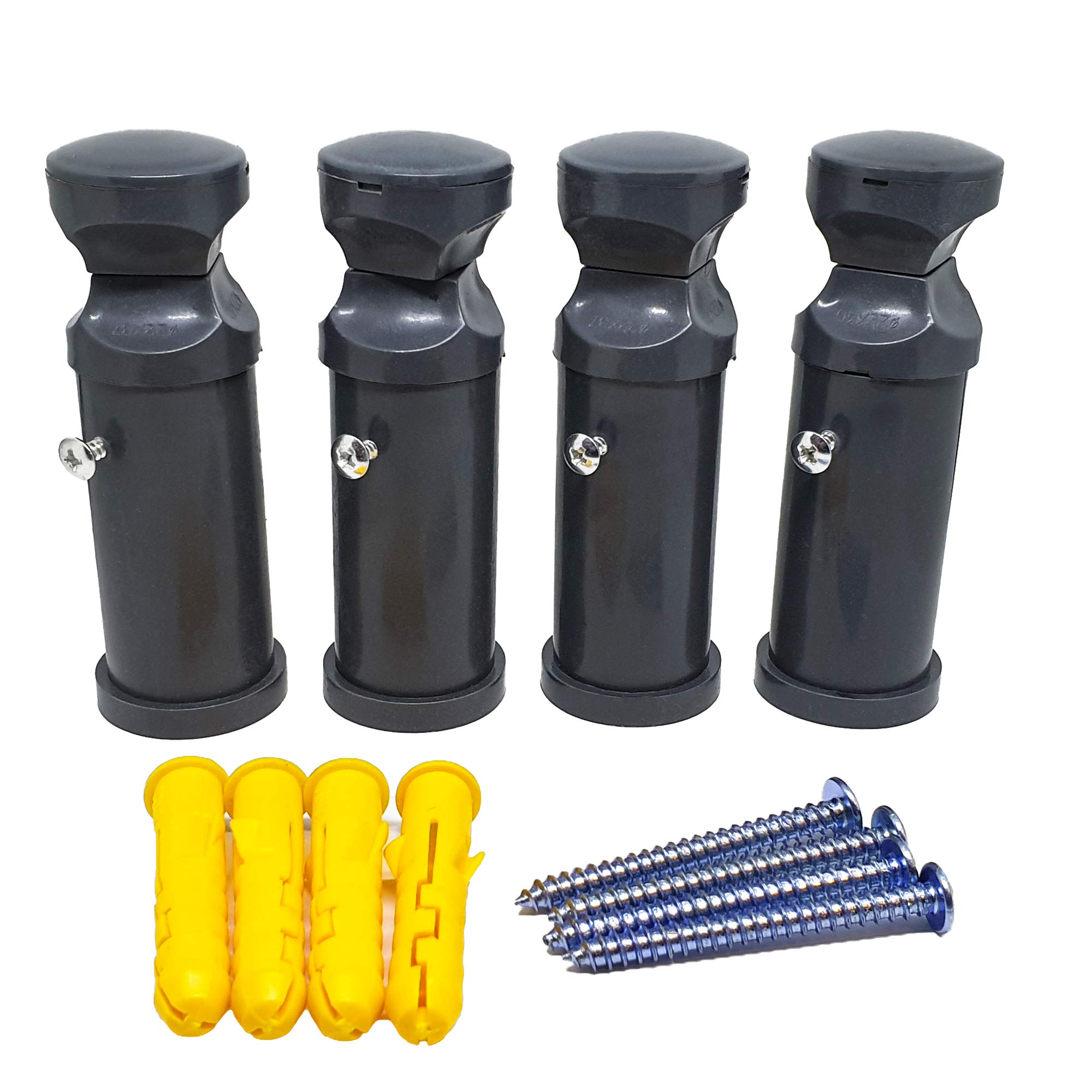 Klemmhalterungen Für Badheizkörper - Rohr 22 Mm, Traglast 75 Kg - Weiß
