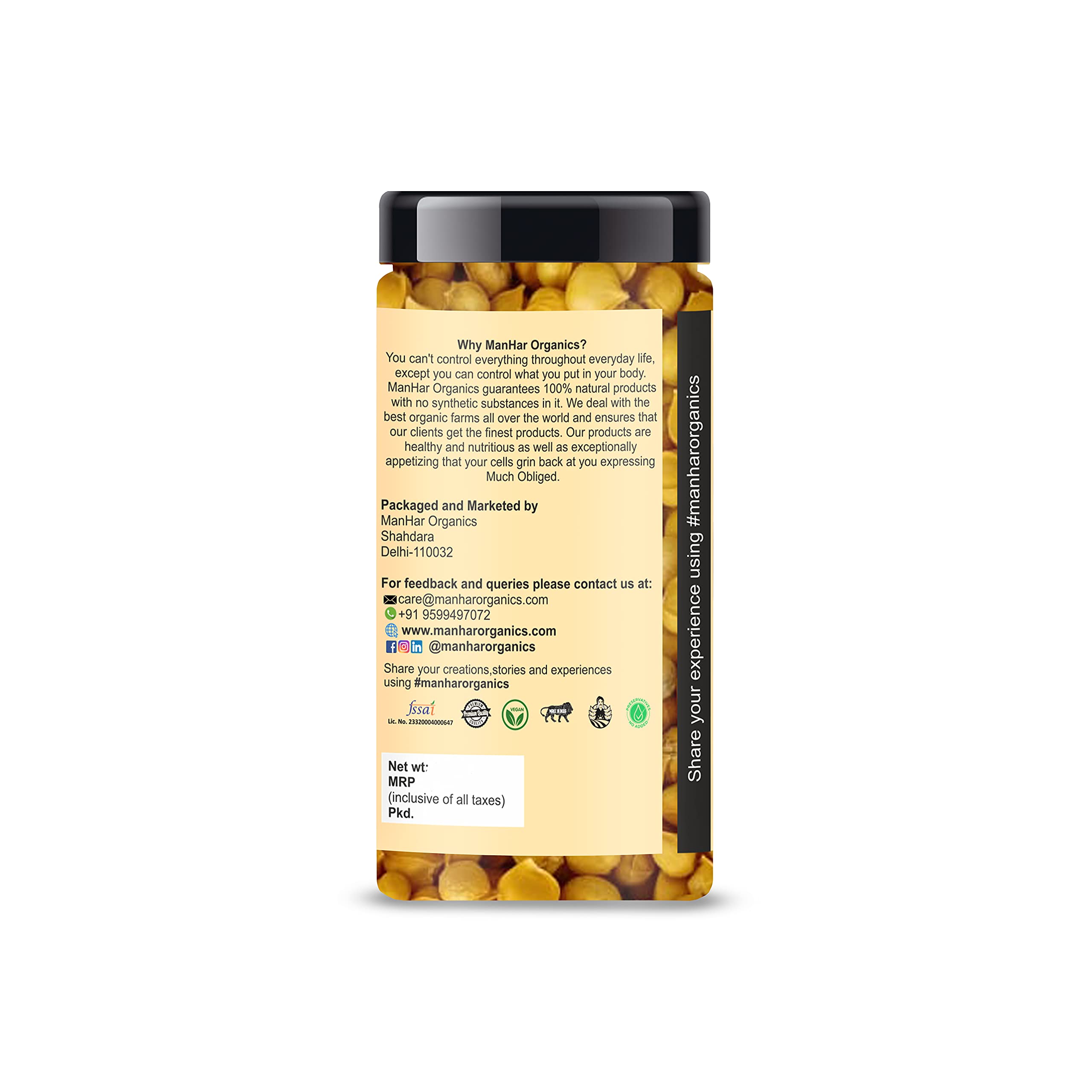 ManHar Organics Kashmiri Garlic (Lehsun) Jar 120 grams, A Taste Of Himalayan Tradition, Premium Himalayan Single Clove Garlic For Strong Immunity & Diabetes - Image 3 thumbnail