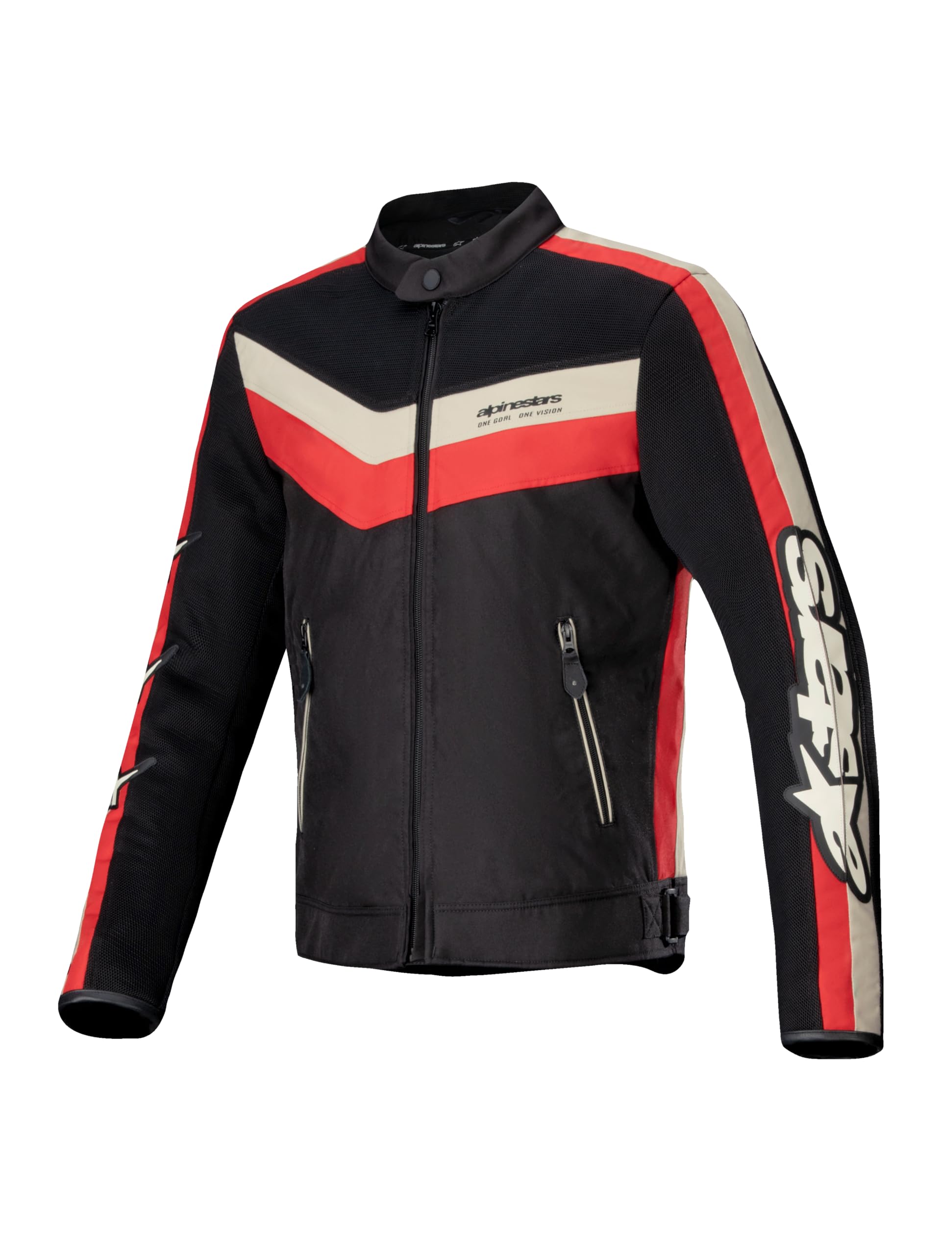 Alpinestars T-Dyno Air Jacket XL, Black/Bright Red/Ecru