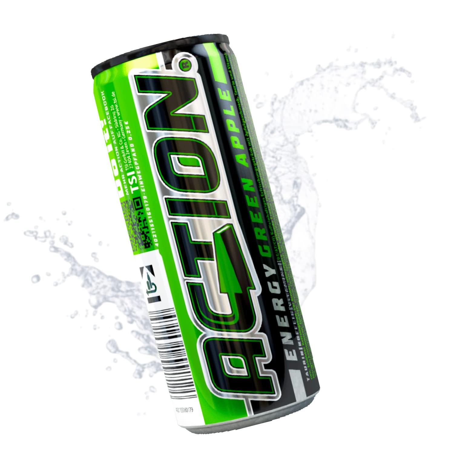 ACTION Green Apple - Energy Drink