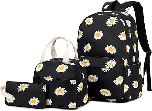 Mochila escolar para niñas, niños y adolescentes, juego de bolsas escolares con bolsa de almuerzo, bolsa para lápices