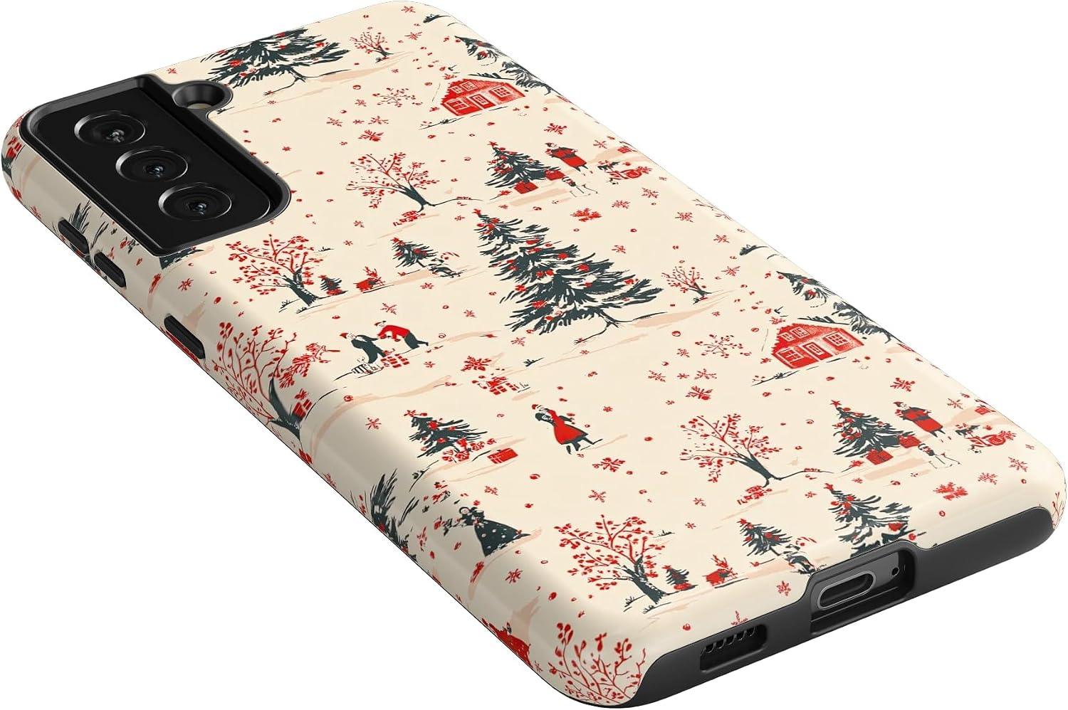 Casely Galaxy S21 Plus Case | Winter Nostalgia | Vintage Holiday | Essential Slim Dual-Layer Protective Design