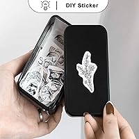 Vista 6 de Phomemo Papel blanco para M02 M02 Pro M02S M03, original, adhesivo, papel de impresora térmica, papel adhesivo brillante, para impresora