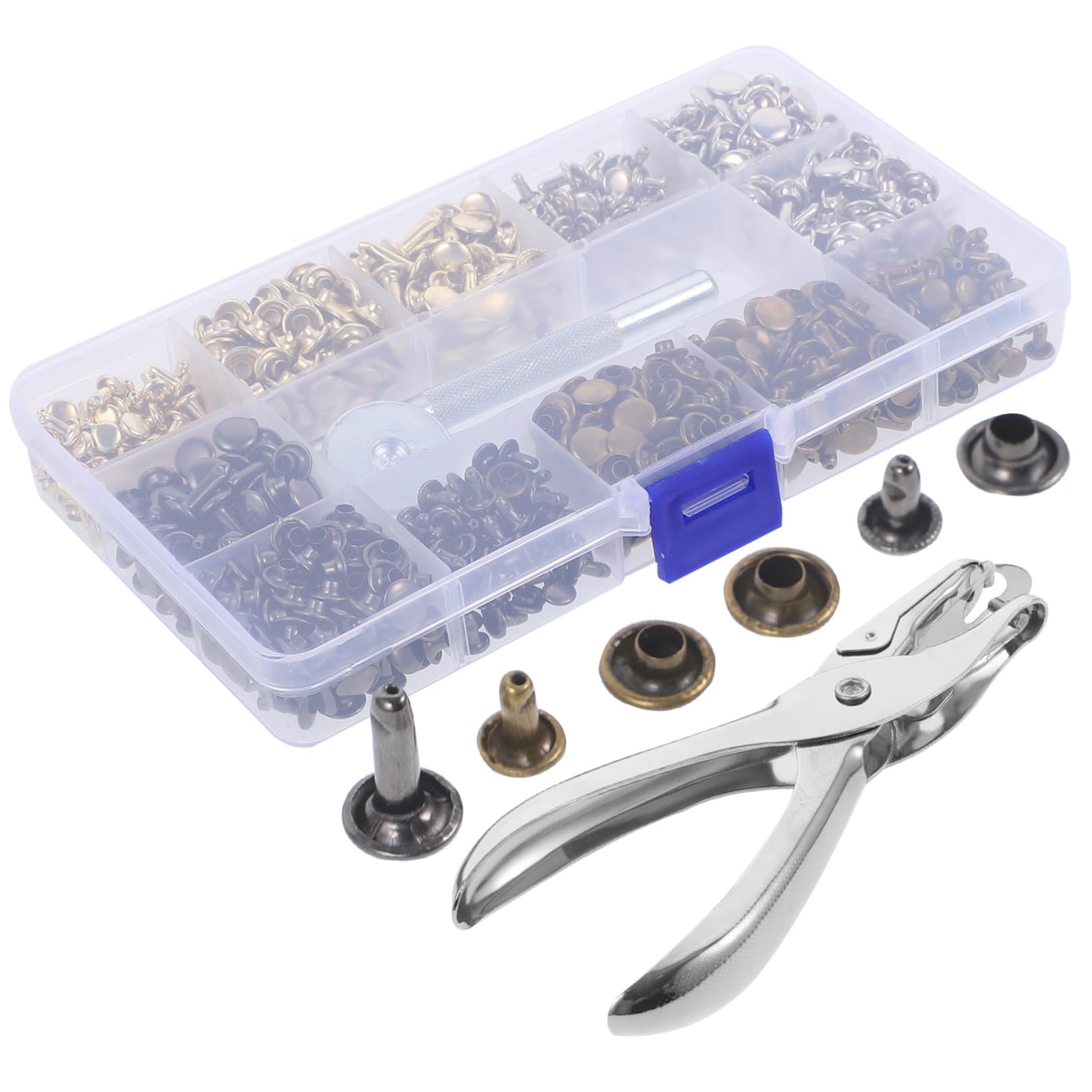 SEWACC 480sätze Dekorative Nieten Für Kleidung Und Taschen Diy Handgemachte Nieten Und Spikes Leder-punk-accessoires Für Schuhe Und Gürtel Nützlich Für Lederhandwerk