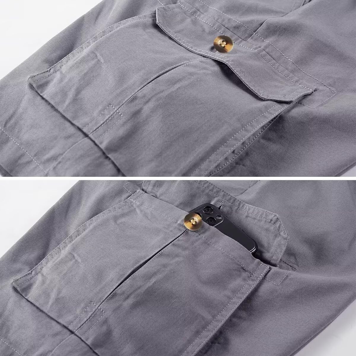 Msmsse Womens Cargo Hiking Shorts Summer Casual Drawstring Knee Length Shorts for Women - Image 5