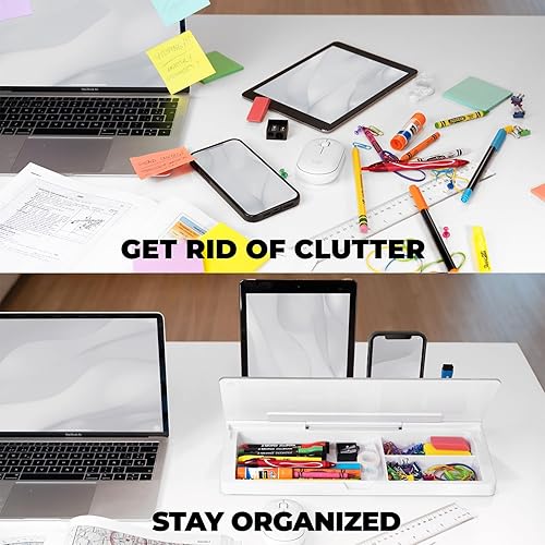 Miniatura 4 de Pizarra blanca de escritorio  Pizarra blanca de borrado en seco de cristal  Compañero de computadora de escritorio  Oficina en casa y artículos