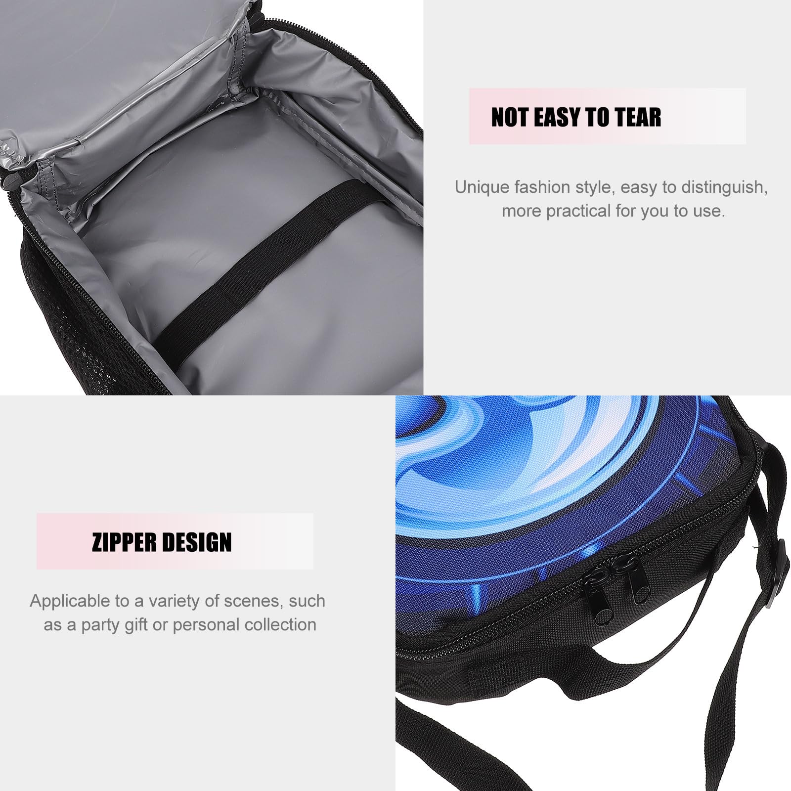 Abaodam 3 Pezzi Borsa Pranzo e Studenti in Poliestere Grande Capacità, Design Creativo e Multiuso per Picnic e Scuola