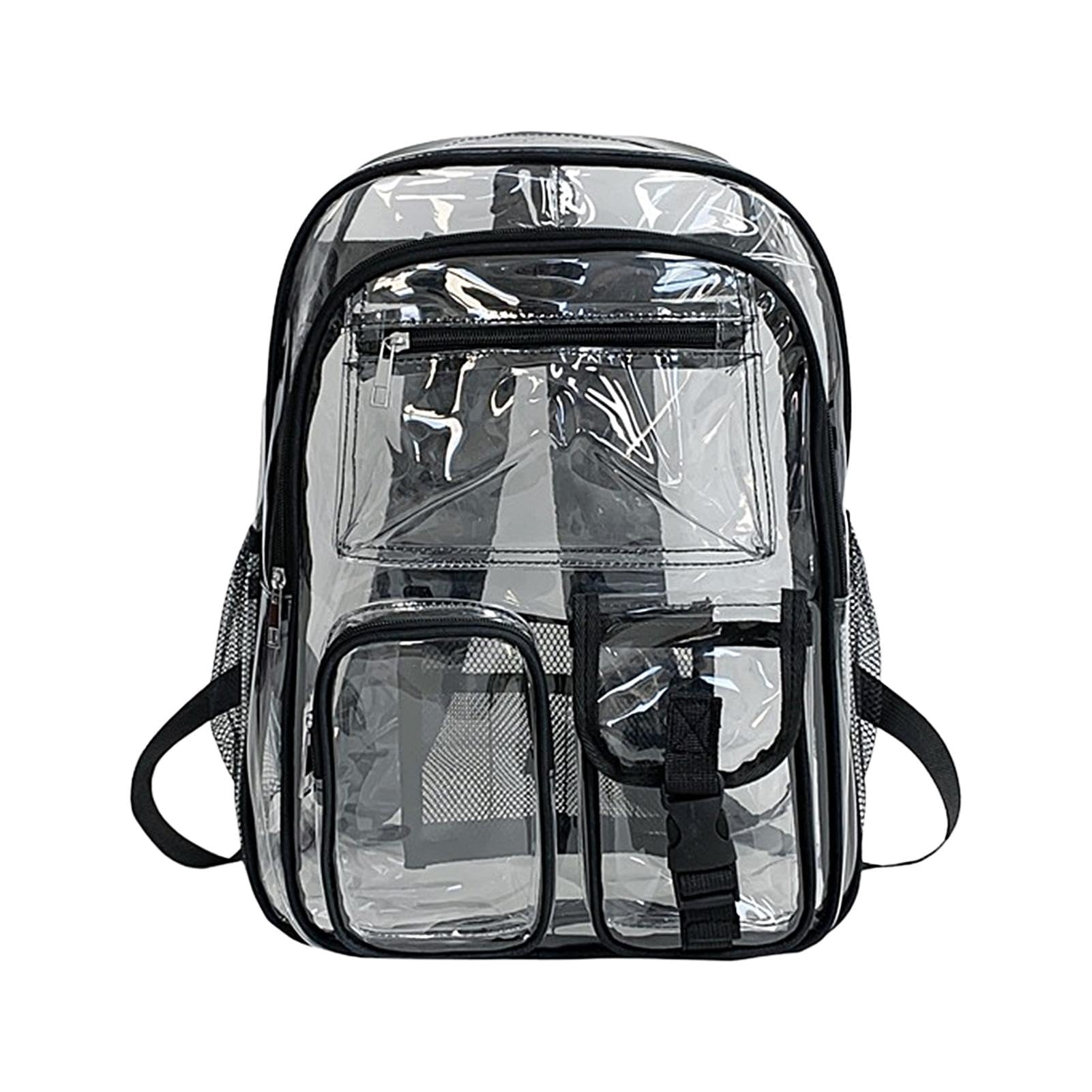 Teklemon Zaino Trasparente, Grande PVC Plastica Zaino Scolastico Borsa