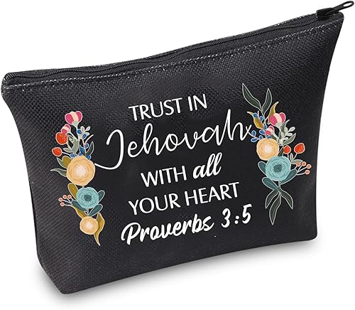 TSOTMO Pioneer Gifts Pioneer - Neceser cosmético con cremallera para mujeres, regalo de vida pionera, el mejor regalo para la vida (Proverbios 35
