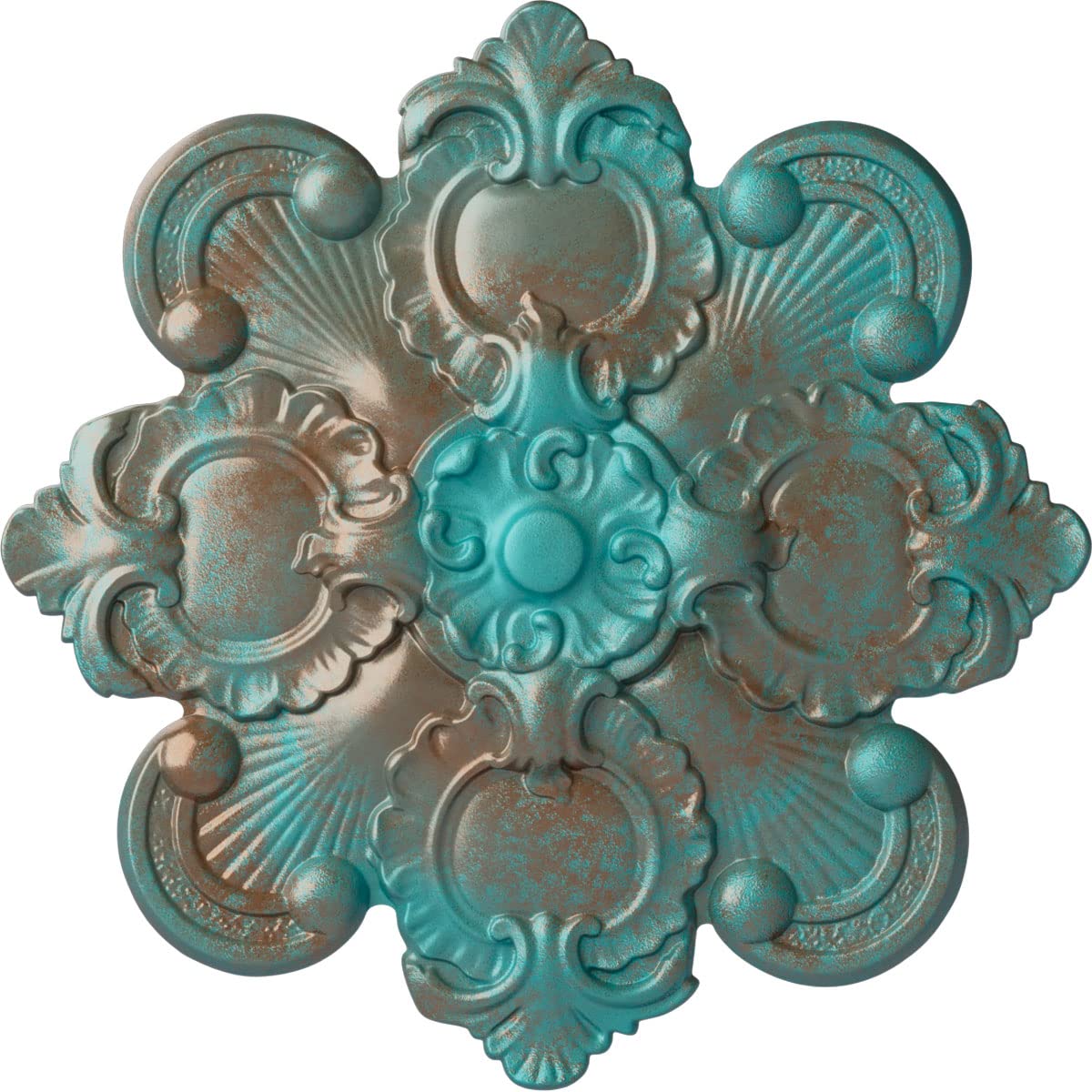 Médaillon plafond Katheryn Americana Copper décor pour lustre