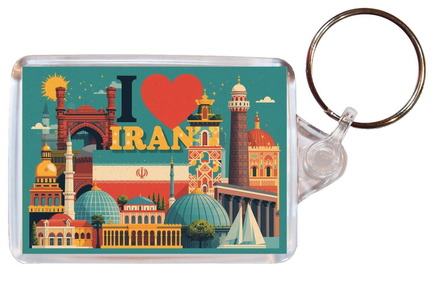 Baked Bean Store Iran - Double Sided Keyring Artistic BBS26KEY56