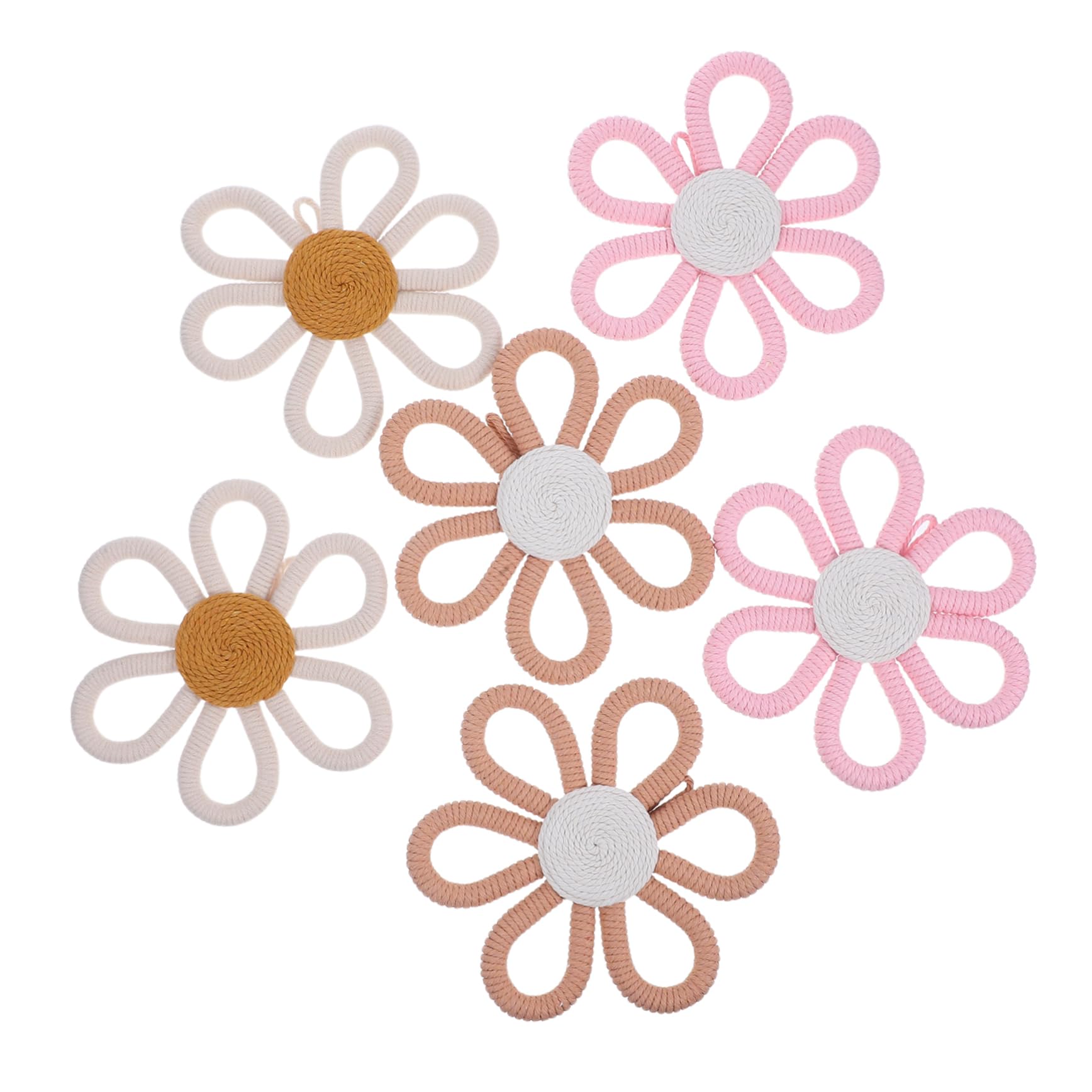 Décoration murale boho fleurs lot de 6 pièces d'art floral suspendu pour embellir votre chambre