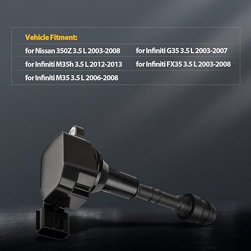 Vista 190 de OCPTY Juego de 4 bobinas de encendido compatibles con OE: UF604 C1685 apto para Mazda 3 para Mazda 5 2008-2015