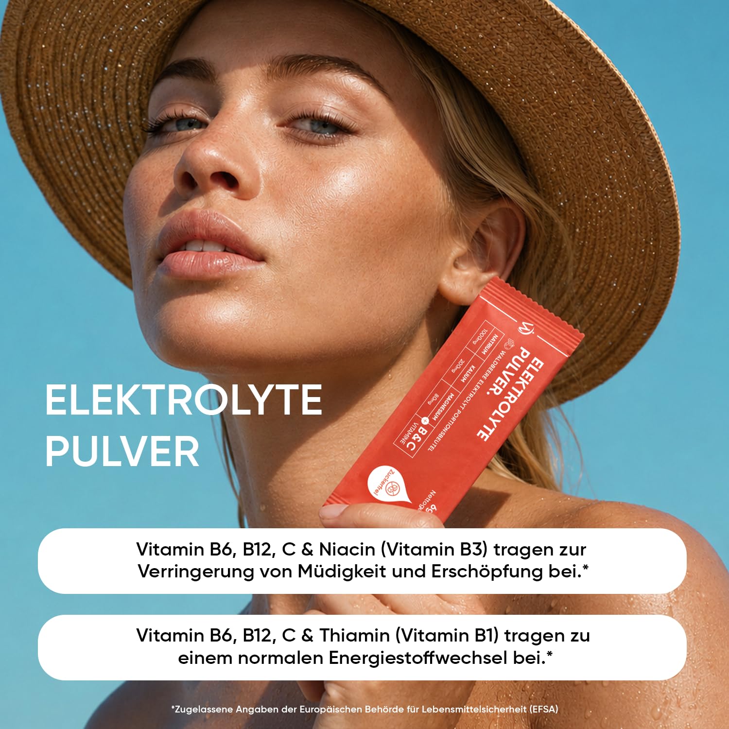 WeightWorld Zuckerfrei Elektrolyte Pulver - 1280mg Electrolyte pro Beutel | Mit 6 Vitamine & 3 Minerale, Vitamin C, B1, B3, B5, B9, B12, Magnesium, Kalium, Natrium, 3 Geschmacksrichtungen, 30 Beutel