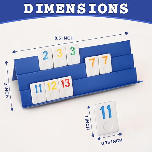 Miniatura 5 de Point Games Rummy Cube - Juego de edición para 6 jugadores, juego familiar clásico, a partir de 8 años con más azulejos, seis bastidores, ideal para