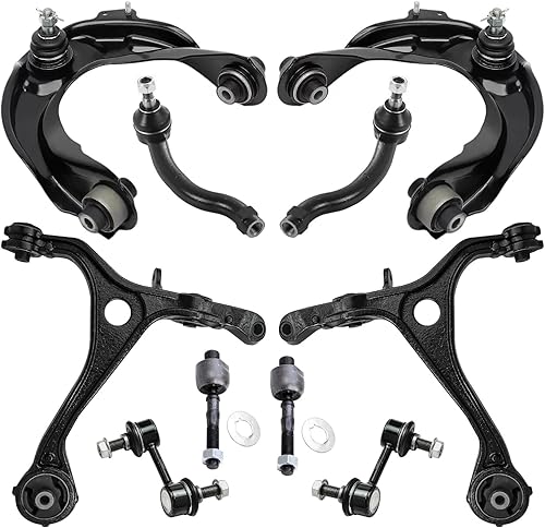 Miniatura 378 de Detroit Axle - Kit de suspensión frontal de 10 piezas para Chevy Trailblazer EXT GMC Envoy XL XUV Buick Rainier Isuzu Ascender Olds Bravada, brazos