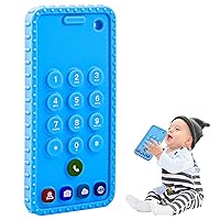 Vista 9 de Juguetes de dentición para teléfonos de bebé para 0-3, 0-6, 6-12 meses Mordedores de teléfono celular de silicona suave para bebés