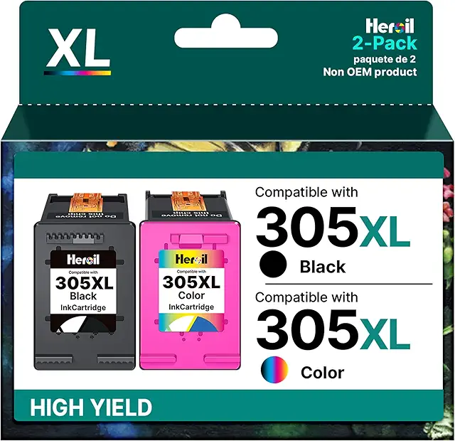 Cartuccia HP 305 XL Nero e Colore 2-Pack - Compatibile con DeskJet, Envy