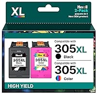 Heroil 305 Nero e Colore 305XL Cartucce d'inchiostro Sostituzione per HP 305 XL Nero
