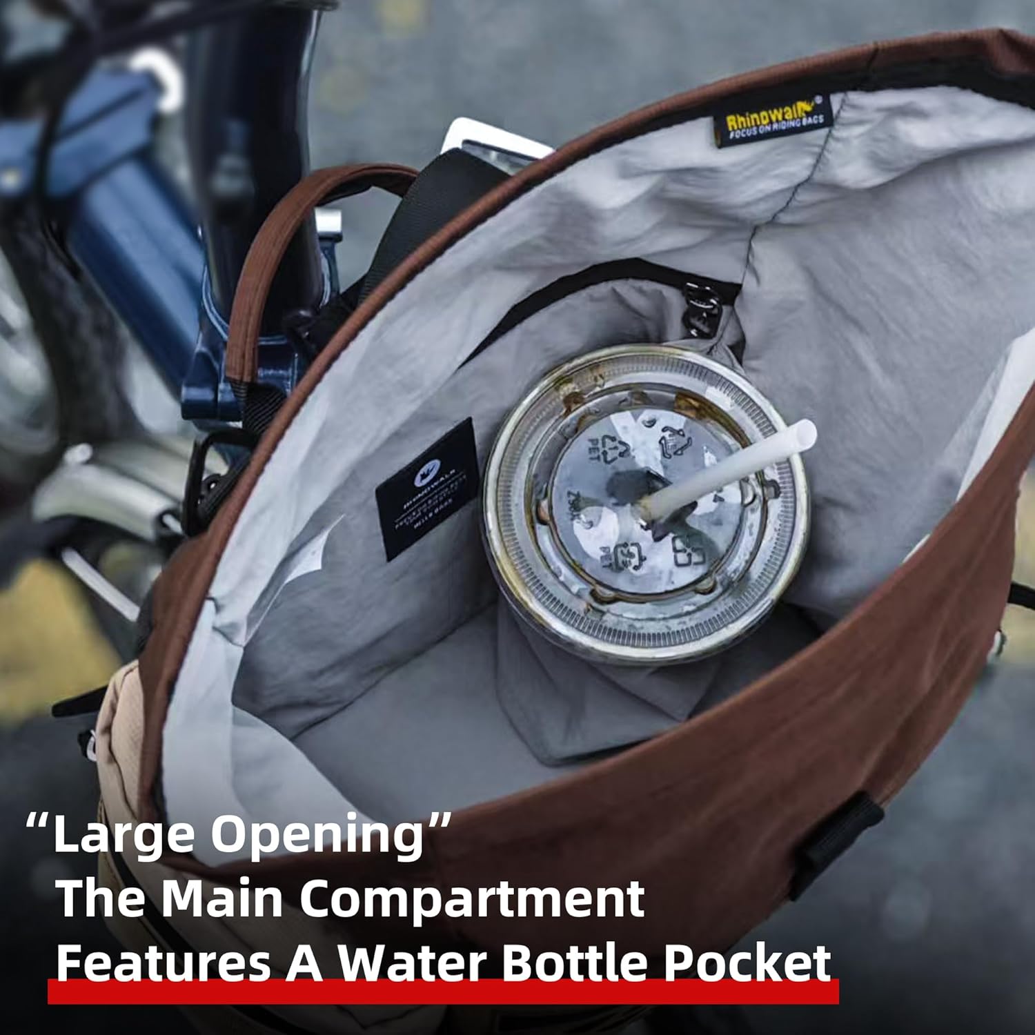 Bike Handlebar Bag for Brompton Folding Bike Quick Release 6.5L, Front Bicycle Pouch with Shoulder Strap & Rain Cover, Commuting & Travel (Black)