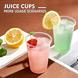 YEEHAW 7 oz Plastic Cups, 500 Pack - Clear Disposable Drinking Water Cups for Cold Beverages, Ideal for Party