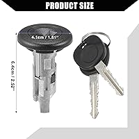 Vista 7 de 15298923 / Interruptor de encendido interior/cilindro de bloqueo de dirección con 2 llaves para Chevy Silverado 2003-2006 para GMC Sierra 2003-2006