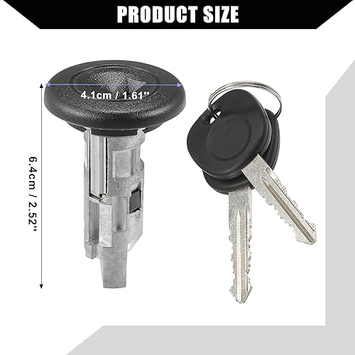 Miniatura 7 de Hihaha 15298923  Interruptor de encendido interiorcilindro de bloqueo de dirección con 2 llaves para Chevy Silverado 2003-2006 para GMC Sierra