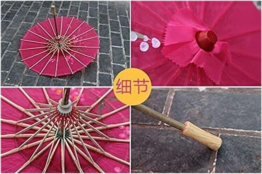 2Pcs Parapluie Clair Lolita Parasol Parapluie Chapeau Main Décor