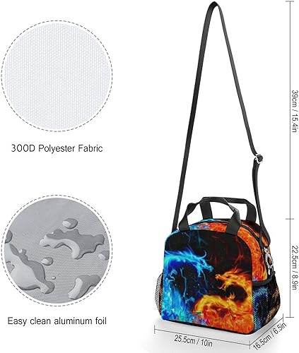 Miniatura 2 de Pocxoep Lonchera alienígena para niños, bolsa de almuerzo aislada con correa para el hombro para niños y niñas, de gran capacidad, reutilizable,