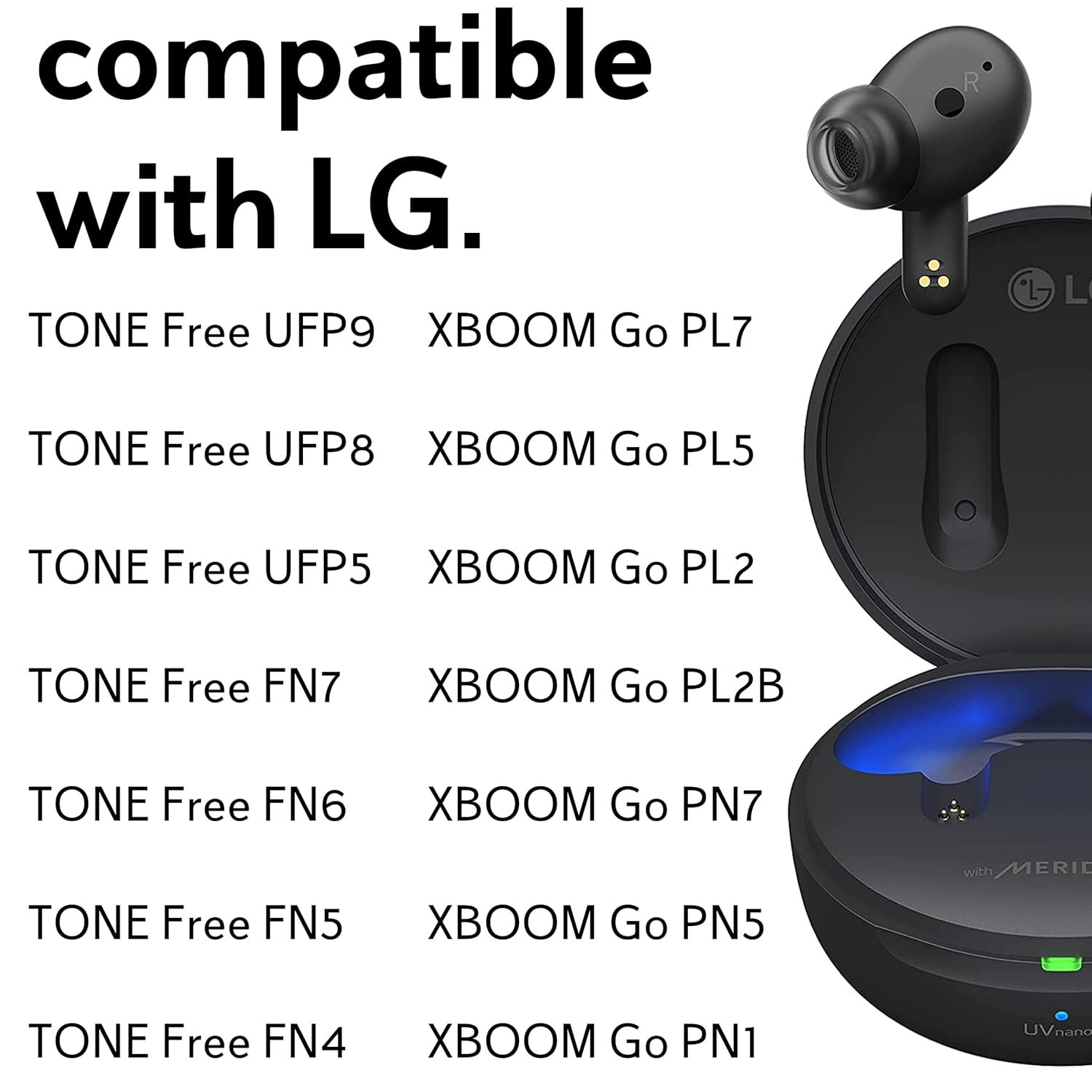 SPARKED Charger Cable USB C Charging Wire for LG TONE Free UFP9 UFP8 UFP5 FN7 FN6 FN5 FN4 T90 Wireless Earbuds Earphones XBOOM Go PL7 PN7 Bluetooth Speaker USB Type C Fast Quick Charge Lead UK 1.2m - Image 3