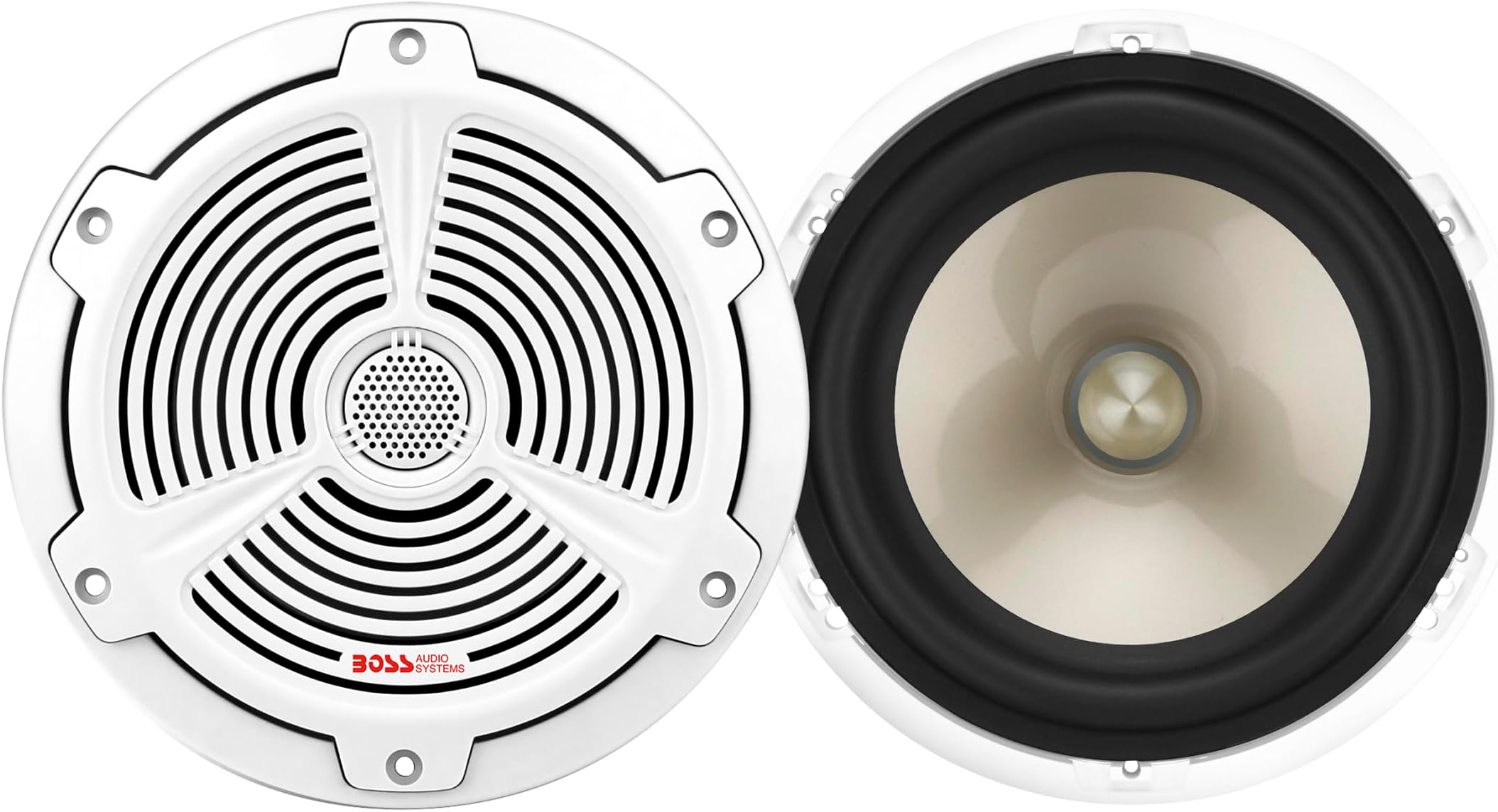 BOSS Audio Systems MR75C 7 Inch 2 Way Full Range 400 W Boat Speaker Pair