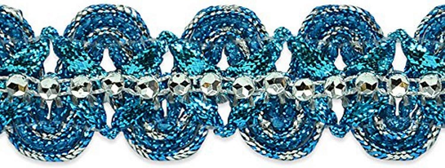 Expo International Eva Faux Rhinestone Metallic Braid Trim Embellishment, 19-Yard, Gold : Arts, Crafts & Sewing