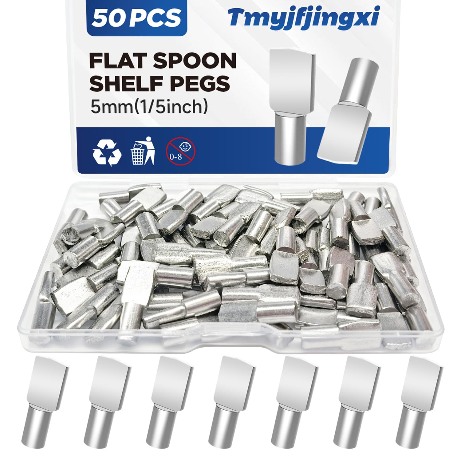 121PCS Black Cabinet Shelf Support Pegs Kit 5 Styles Pins for Wood Shelving Nickel Plated Shelf Holders Peg for Shelves 5mm 6.35mm (1/5inch 1/4inch) YY029-Kit-B — Amazon image 6