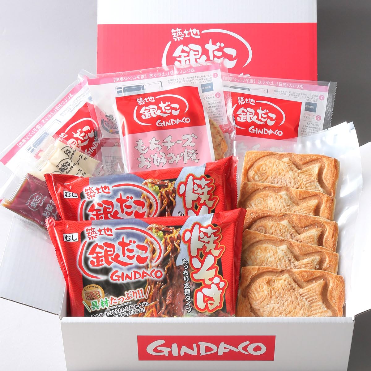 築地銀だこ  もちチーズお好み焼・焼そばギフトセット 築地銀だこ もちチーズお好み焼・焼そばギフトセット