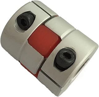 Inside Diameter 15 to 15mm Aluminum Oldham Motor Coupling with Red Plastic -3pcs/Pack