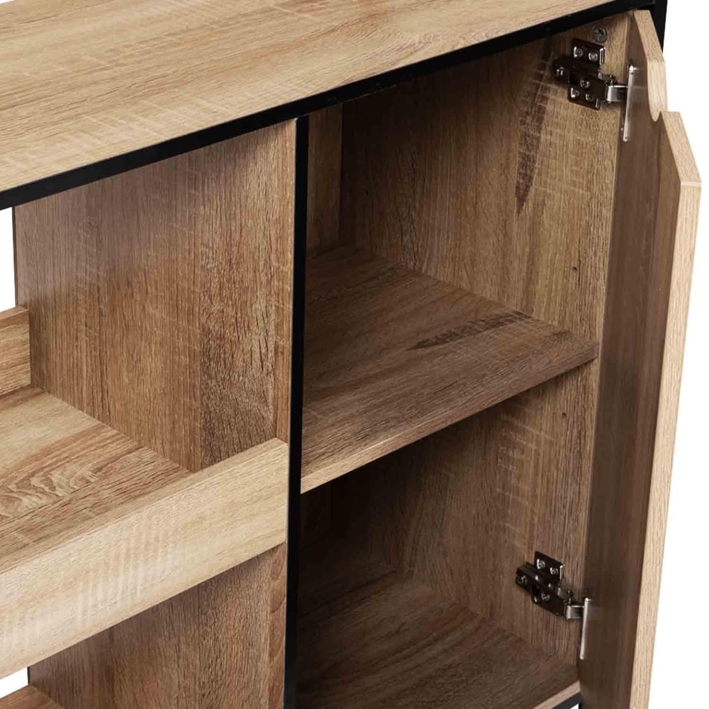 IDMarket - Mueble de bar con puertas y estantes Detroit Design Industrial