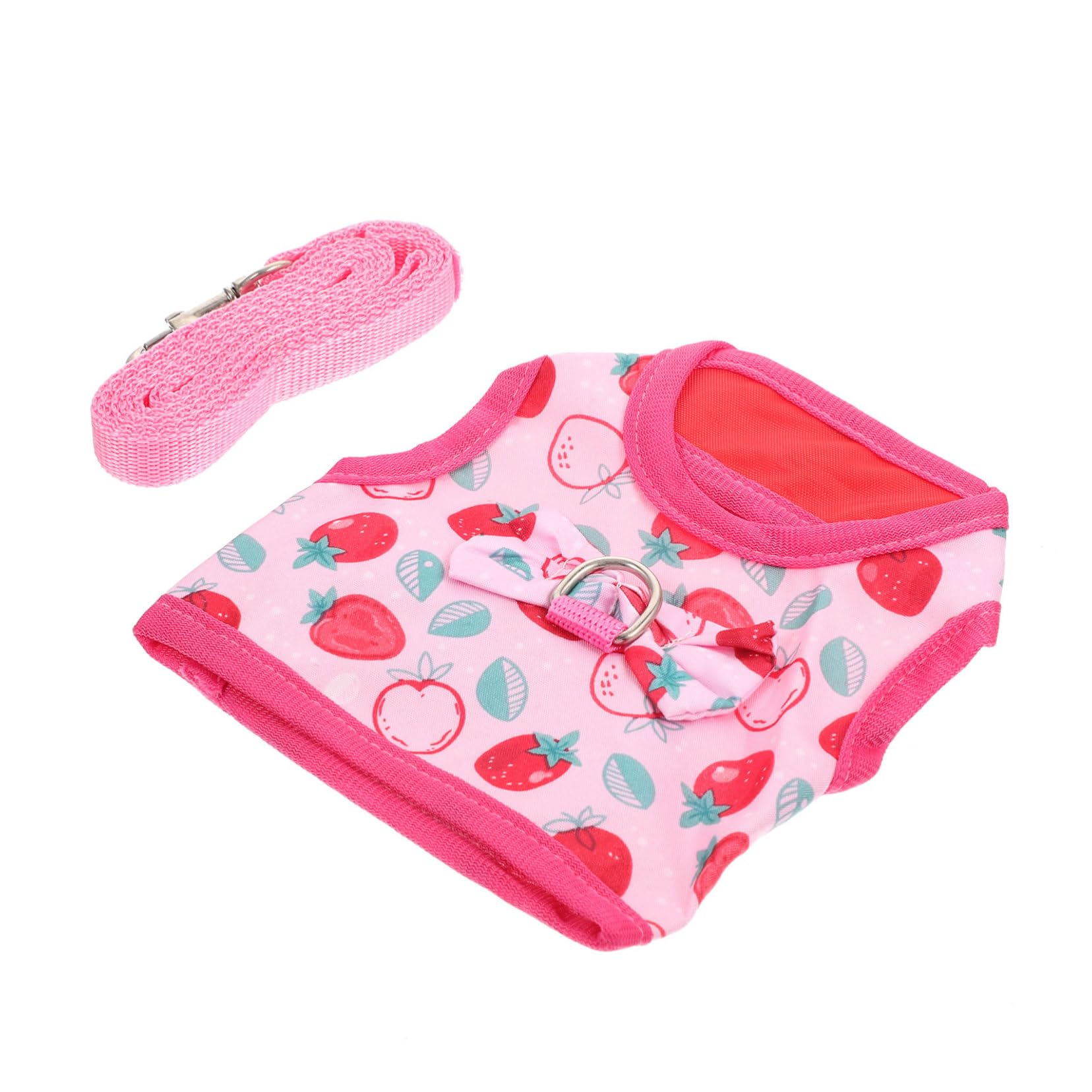 HANABASS 1Set Rabbit Harness Leash for Small Pets Comfortable Bunny Walking Rope with Flexible Design Lightweight Easy to Store for Chinchillas Ferrets and Other