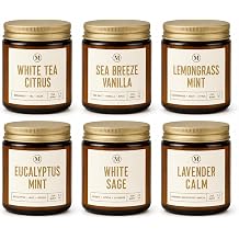 Candles Set for Women - 6 Pack Soy Candles for Home Scented |, Aromatherapy Candle Gifts Sets for Women, 6 Pack 3.5oz Soy Wax Long Lasting Jar Candles Gift for Birthday Mothers Thanksgiving Day