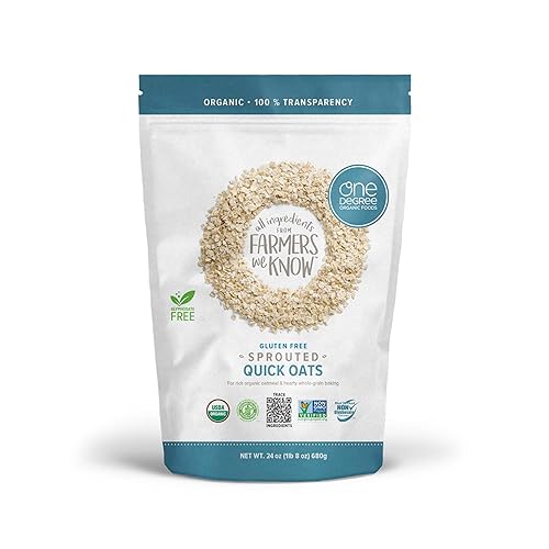 Vista 7 de ONE DEGREE ORGANIC FOODS Avena enrollada germinada orgánica, 45 onzas