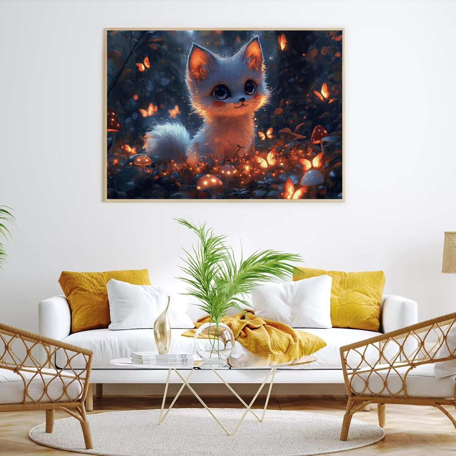 Puzzle dla dorosłych 2000, kot kreskówka, 99x70cm, n-510